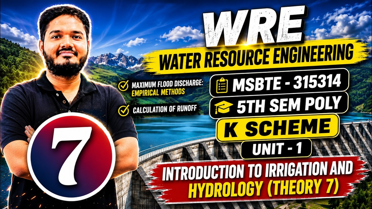 Ch- 1 Introduction to Irrigation and Hydrology| theory  part 7|MSBTE| |SEM5| WRE|K SCHEME|315314|