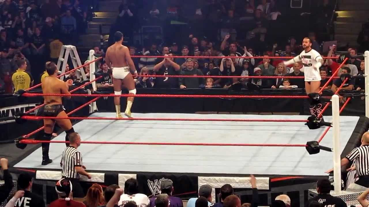 Alberto Del Rio, The Miz and CM Punk LIVE entrances TLC
