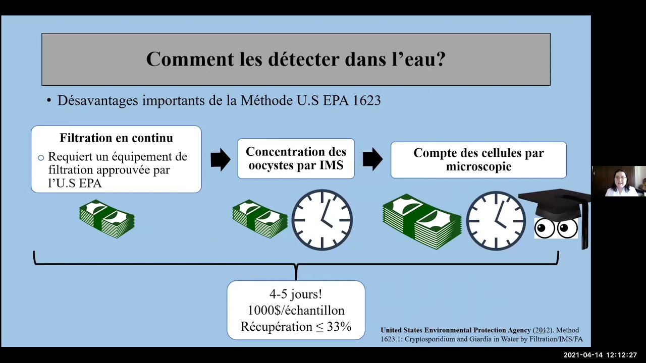 « Détection de Cryptosporidium et Giardia dans l’eau : tout un défi à relever! »