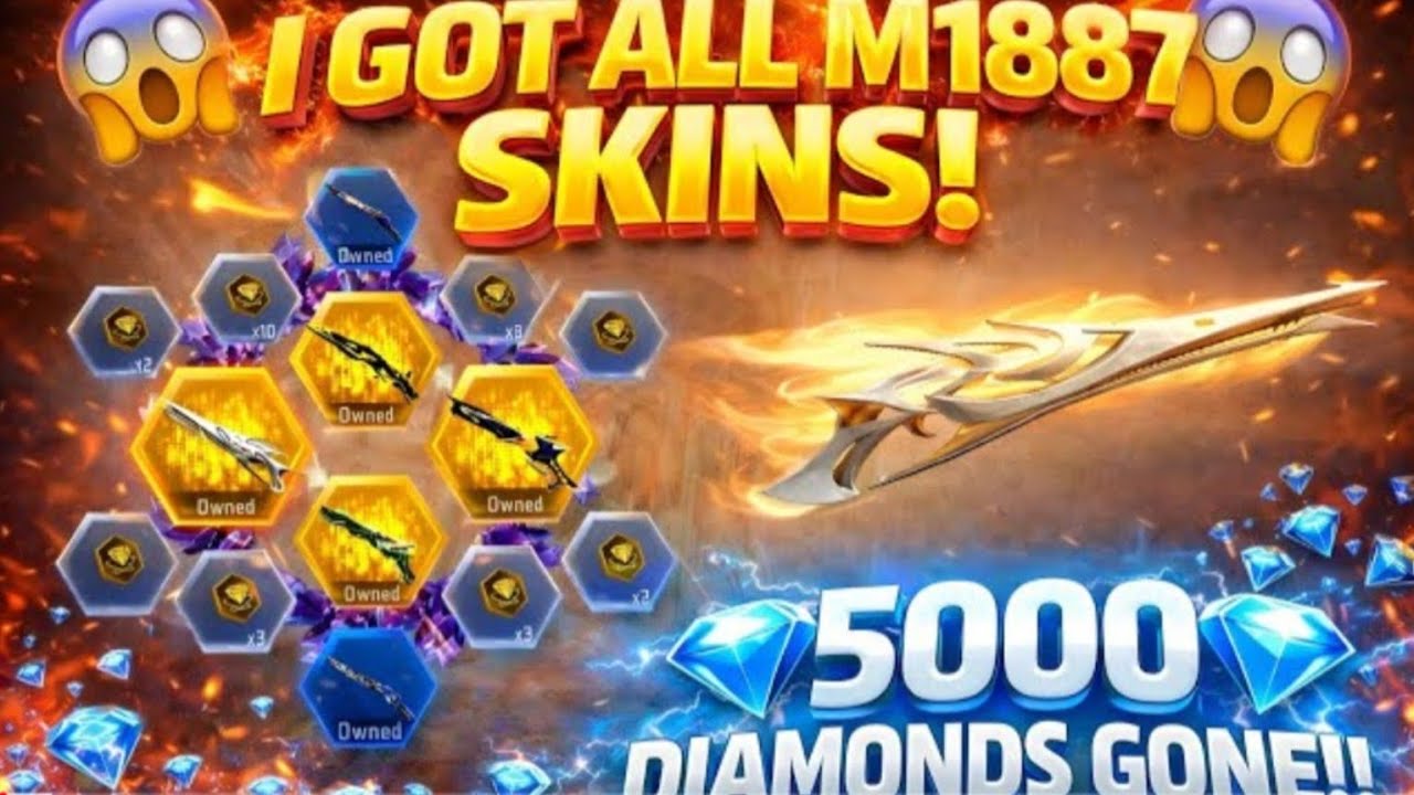 M1887 NEW RING EVENT FREE FIRE|| M1887 NEWRING EVENT UNLOCK|| ALL M1887 GOT || FFNEW EVENT