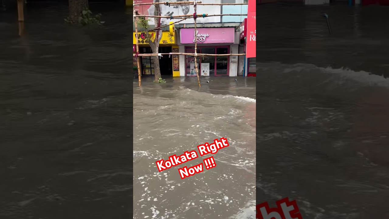Kolkata cloud burst !!! #kolkata #kolkatanews #cloudburst #kolkatarain #kolkatacloudburst