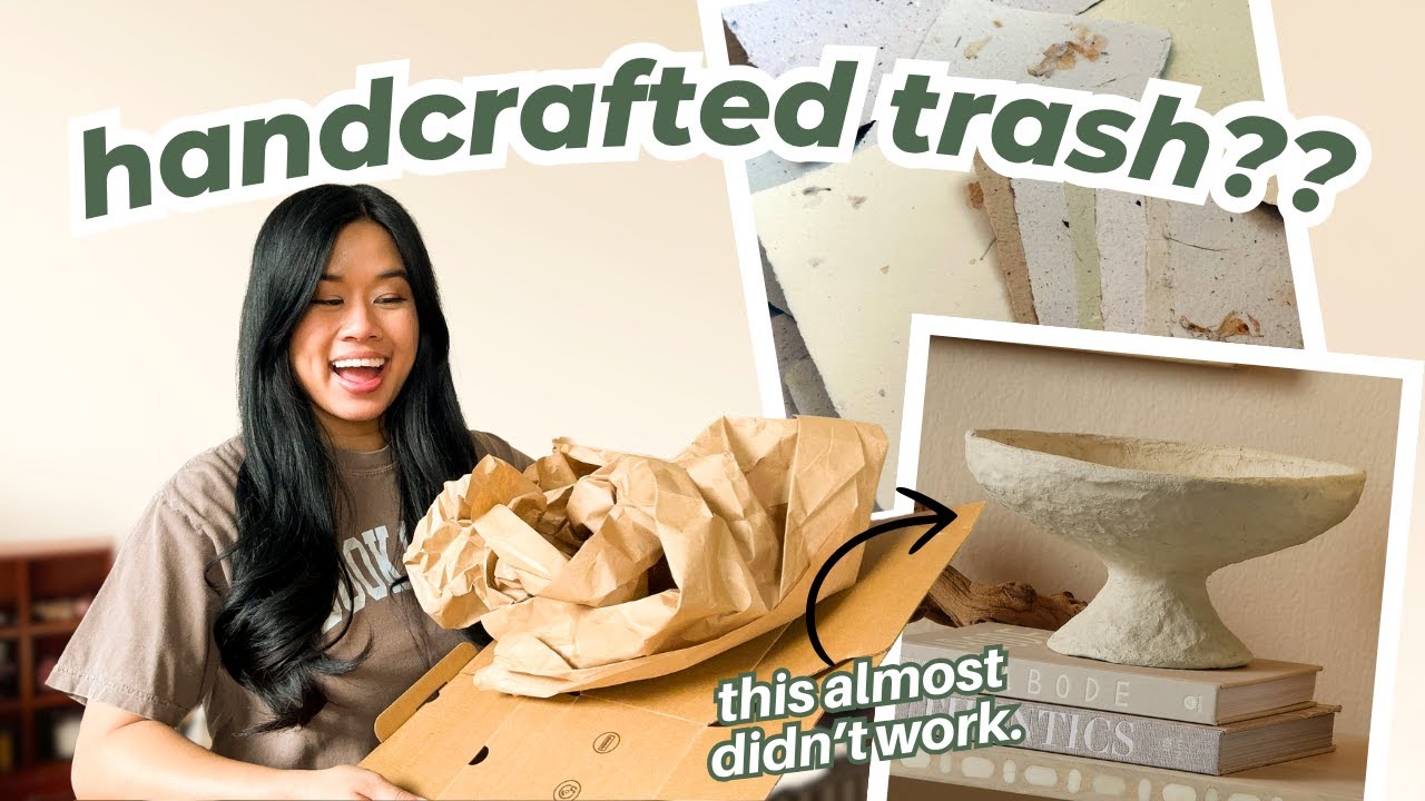 EXPENSIVE DECOR MADE FOR FREE *WITH ONLY TRASH* CARDBOARD DIYS! (almost failed my project)
