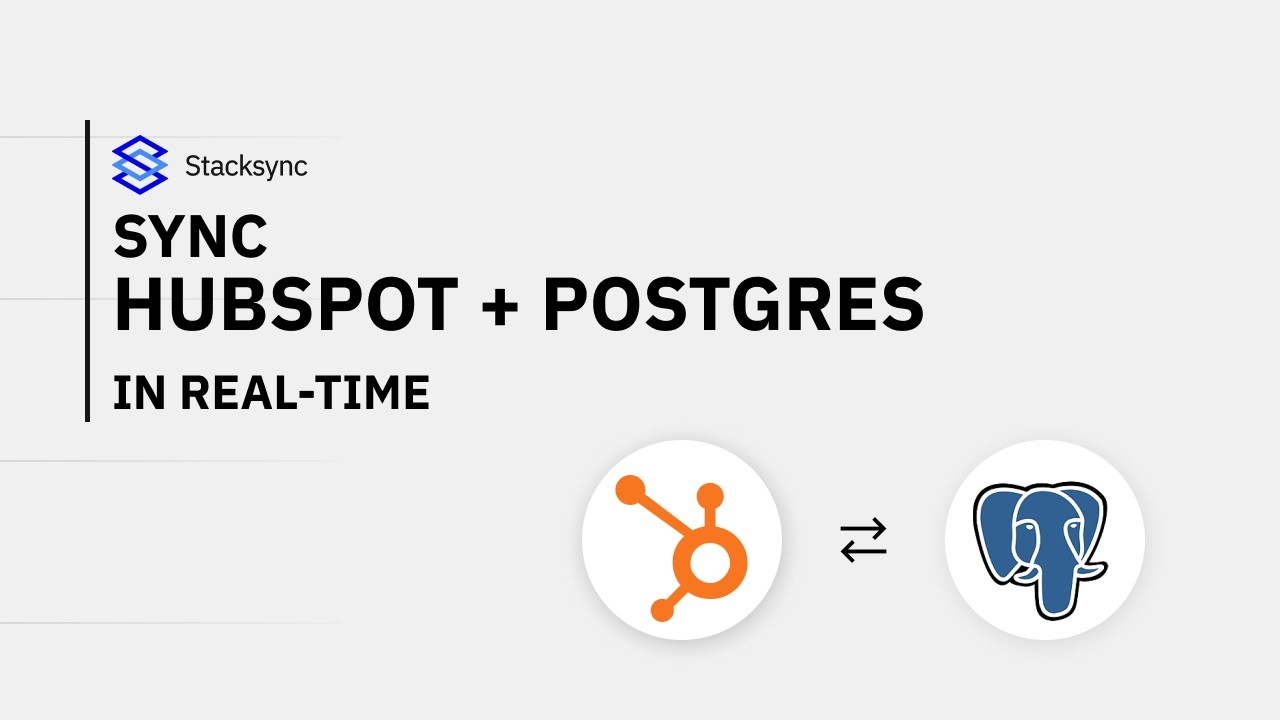HubSpot + Postgres: Query Your CRM Data with SQL in 5 Minutes