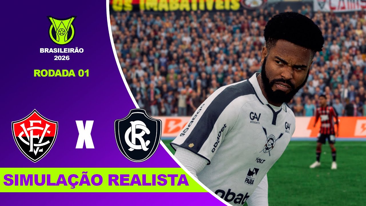 VITÓRIA X REMO - Brasileirão Serie A 2026 - RODADA 1º | Simulação Realista
