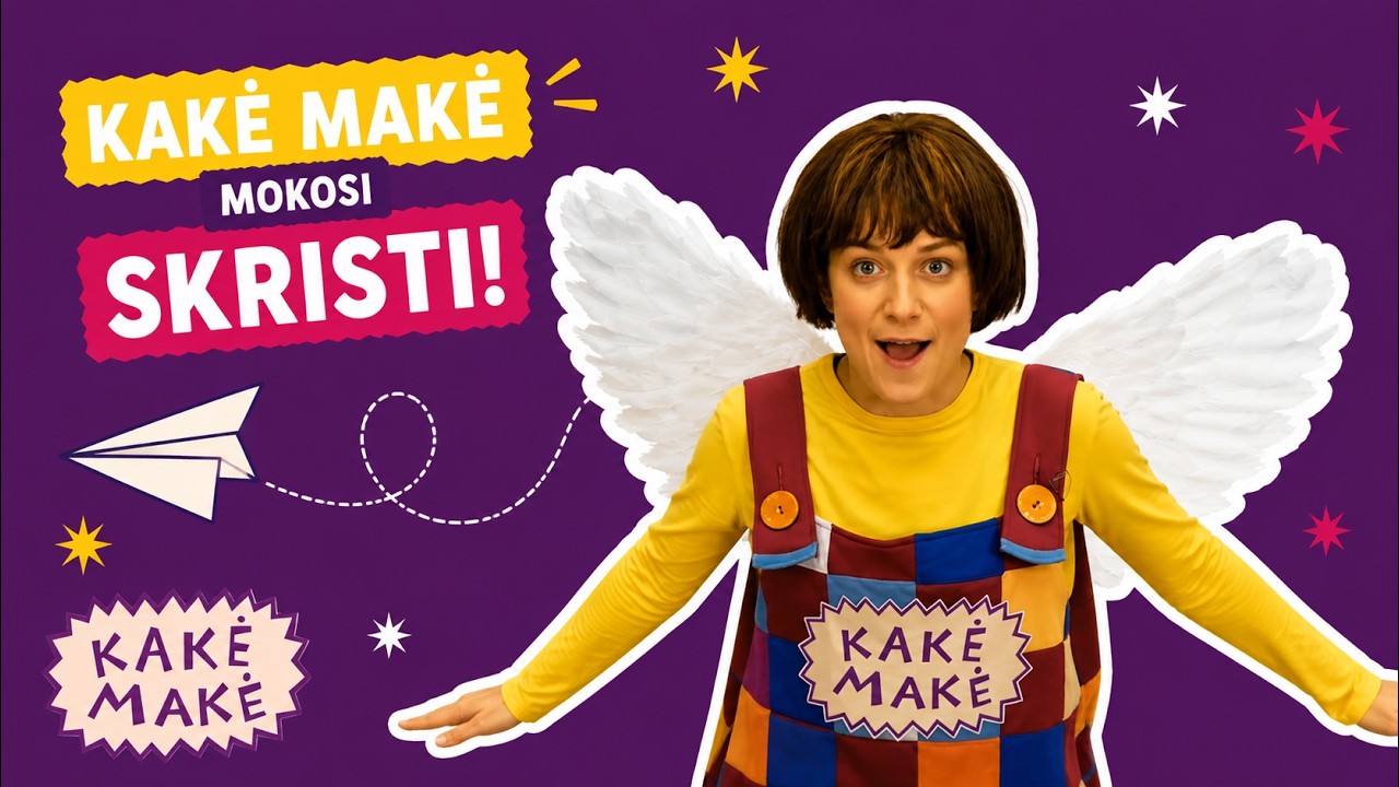Kakė Makė mokosi skraidyti. Ką pasakė Kakė Makė?