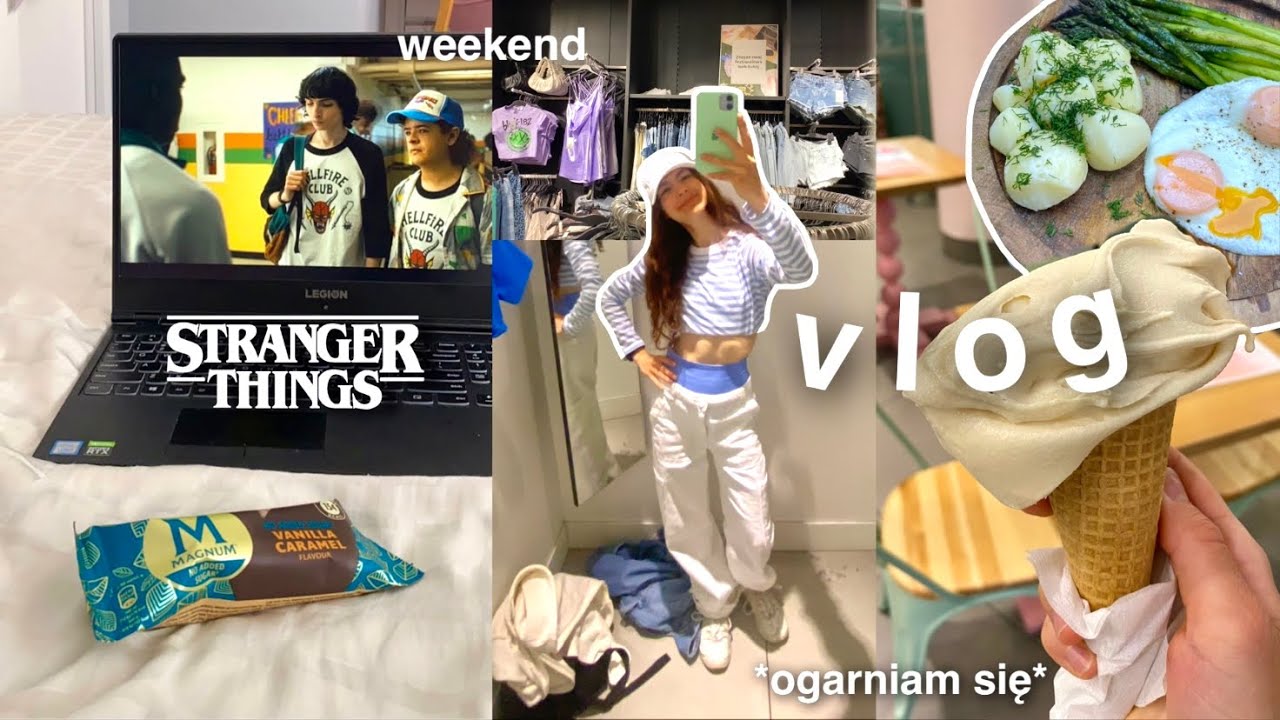 vlog *stranger things 4, początek weekendu, spring diaries & zakupy*