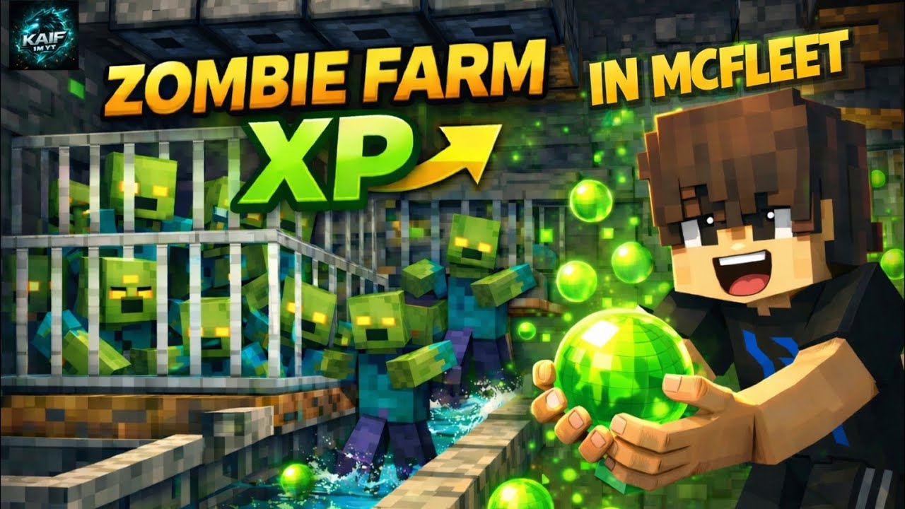 Overpowered Zombie XP Farm Tutorial (MCFLEET Survival)