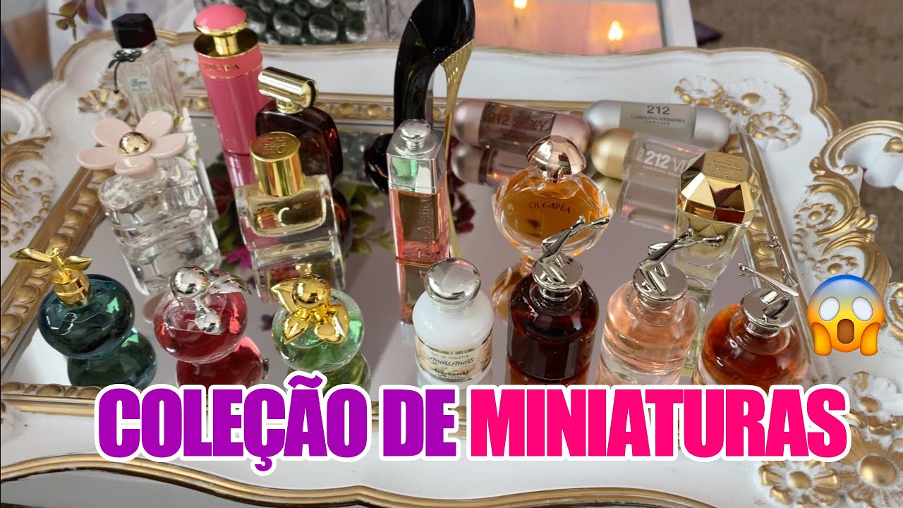 Minha COLEÇÃO de Miniaturas de PERFUMES