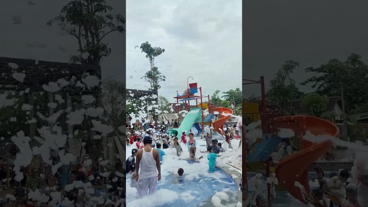 Mandi Salju ning Kolam renang SlulupDesa Tanjunganom Kecamatan Gabus