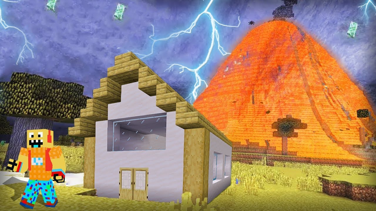 MINECRAFT, ale co 5 MINUT JEST KATASTROFA NATURALNA! (niebezpieczne)