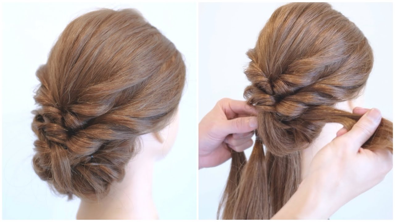 ダブルくるりんぱのまとめ髪/ Kururinpa knot Low Bun Updo/ hair works &SOL
