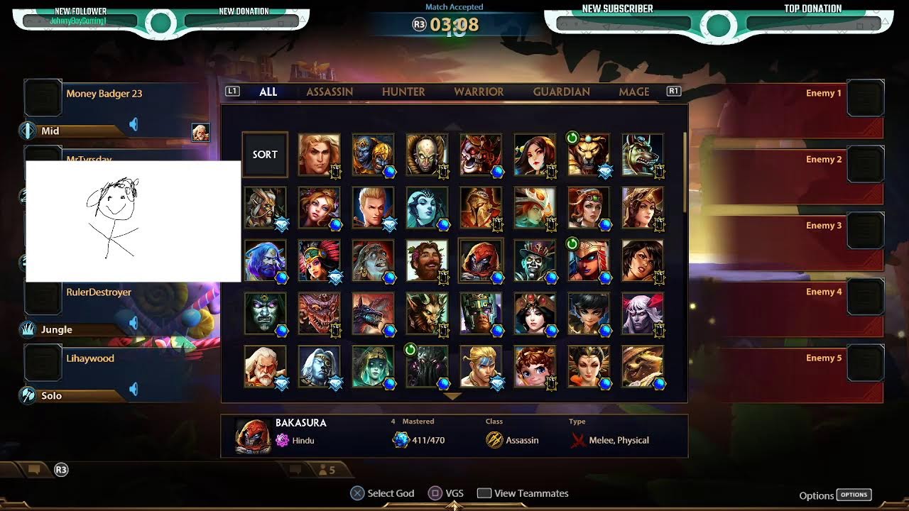 Playing Overwatch 2 then Smite on Youtube