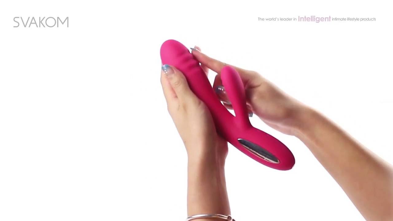 SVAKOM Adonis  - A Ribbed Vibrator for Women for Two Way Stimulation - RIMBA