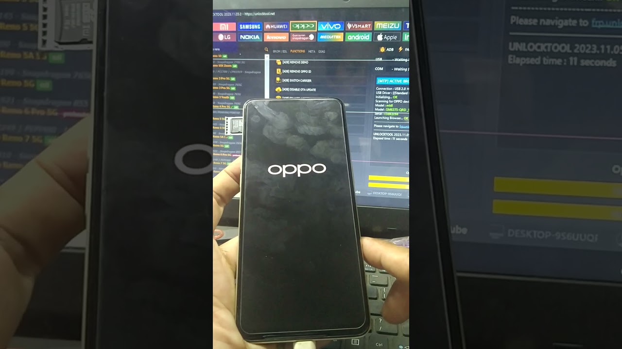 #oppo Reno 8z 5g FRP  connect wifi and unlock tool done