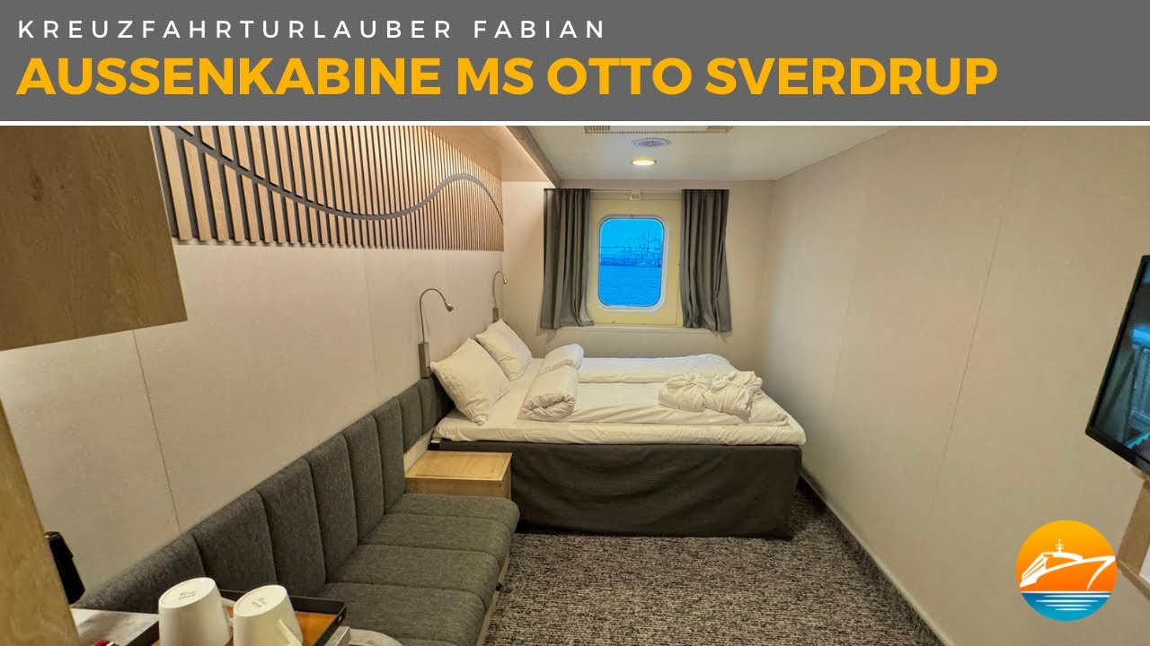 Außenkabine mit nur 12qm?! Postschiff-Kabine der MS Otto Sverdup von Hurtigruten im Detail!