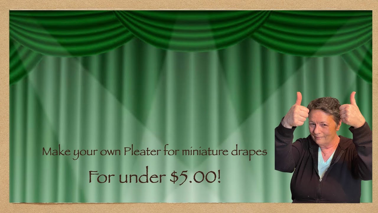 Making this DIY Pleater for miniature dollhouse drapes!