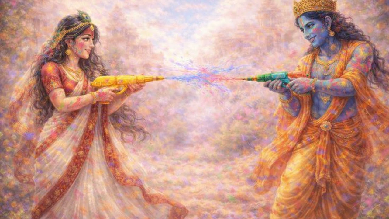 Ari sakhi dekho nandkishorअरी सखी देखो नंदकिशोर, पिचकारी भर लाए