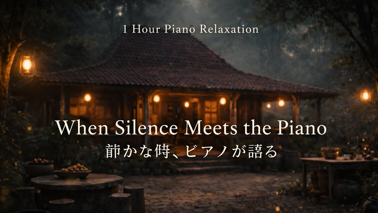 1 Hour Piano Relaxation | Calm Ambient Music for Sleep, Study & Meditation - 静かな時、ピアノが語る