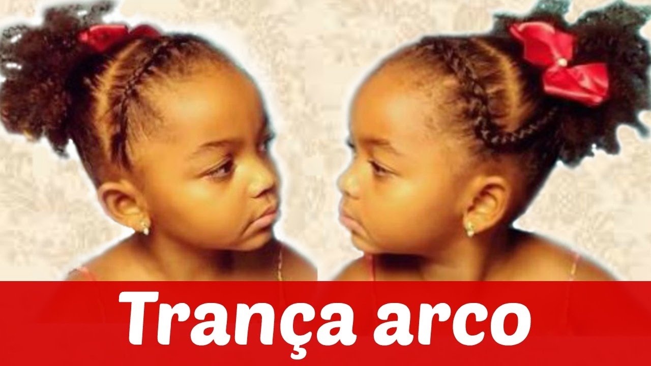 Penteado trança arco e dicas para cabelo ressecado | CABELO DE CRIANÇA | AFROKIDS |