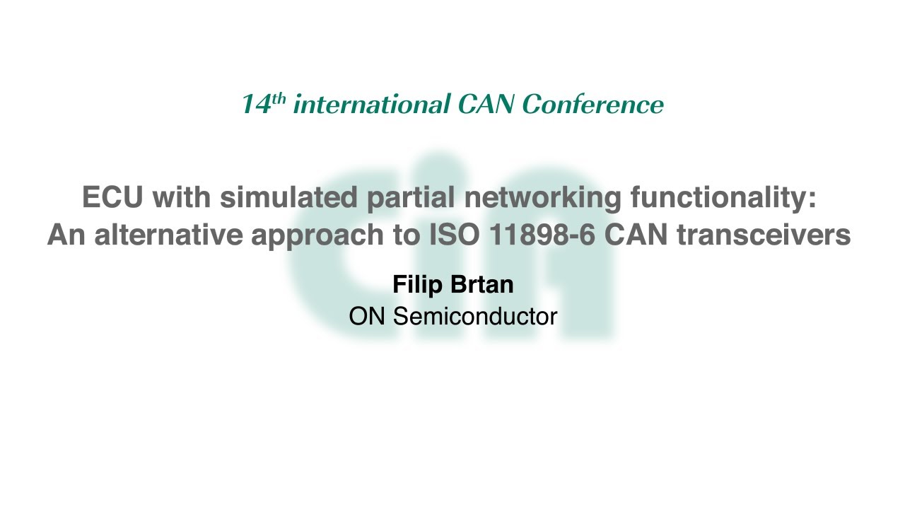 ECU with simulated partial networking functionality: An alternative approach to ISO 11898-6