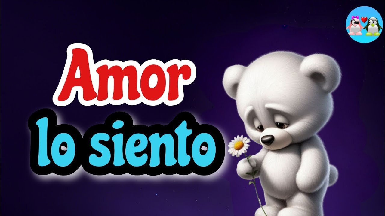 Lo siento amor mío lo nuestro ya no puede ....