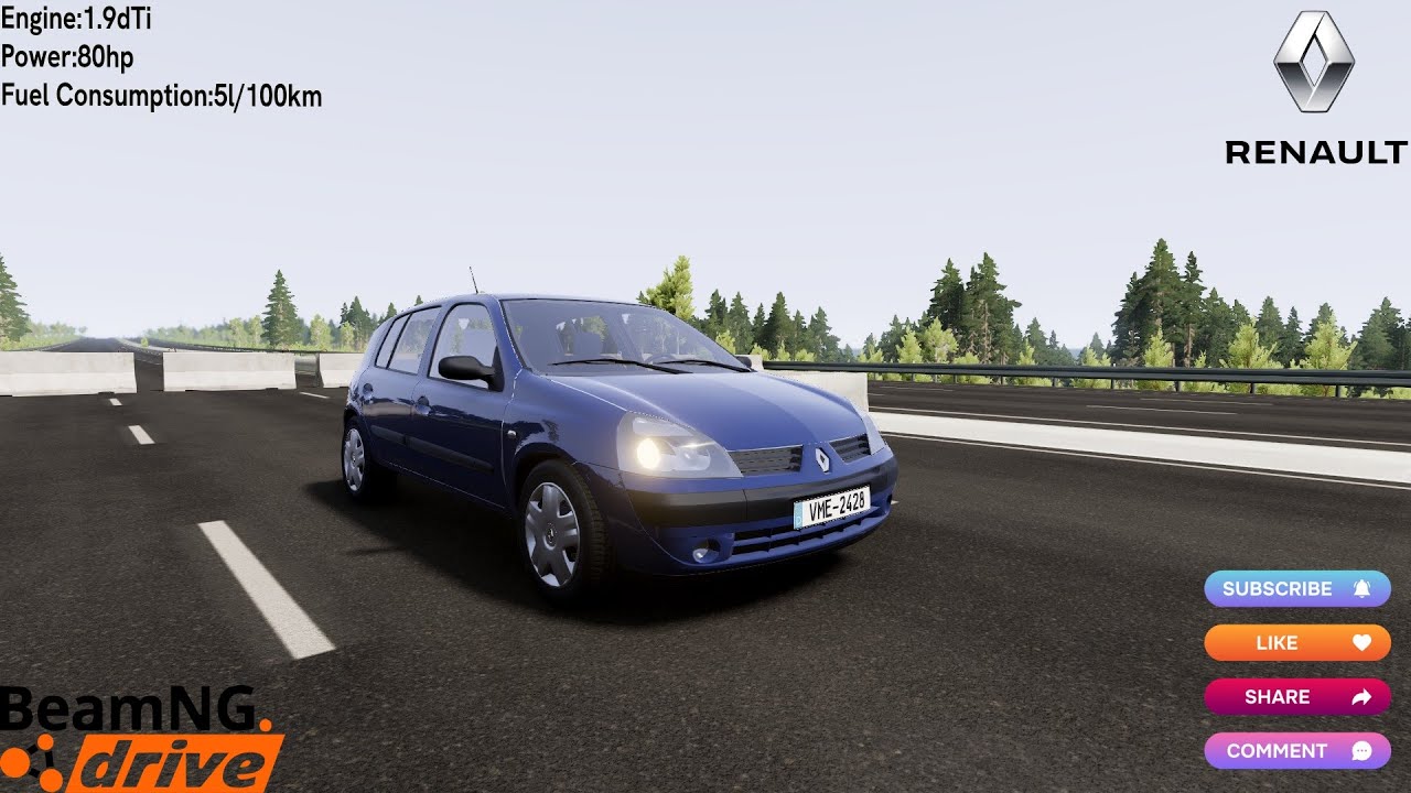 BeamNG Drive- Renault Clio II