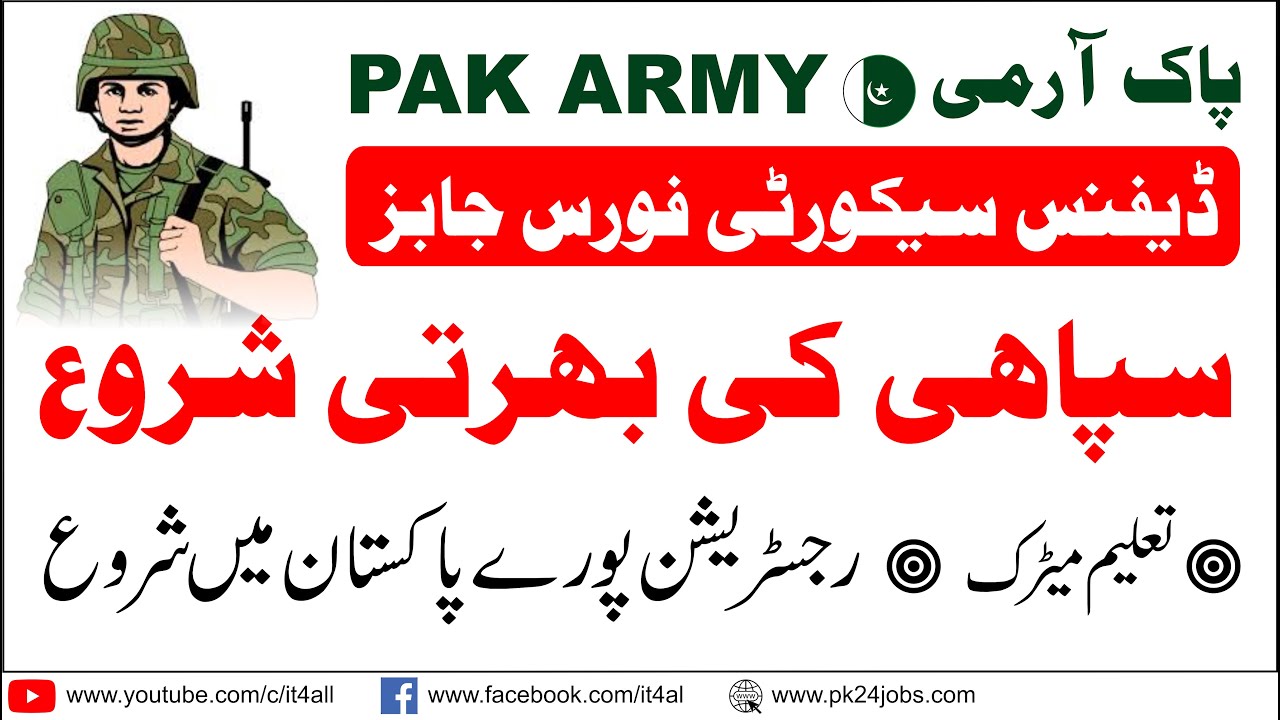 New jobs in Pakistan Army | Pakistan Army Jobs 2020 Matric Base | Pak Army Vacancies | IT4ALL