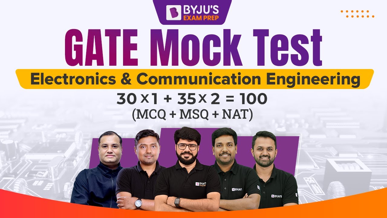 GATE 2023 Electronics and Communication Engineering LIVE Mock Test- 2 | Free GATE ECE Preparation
