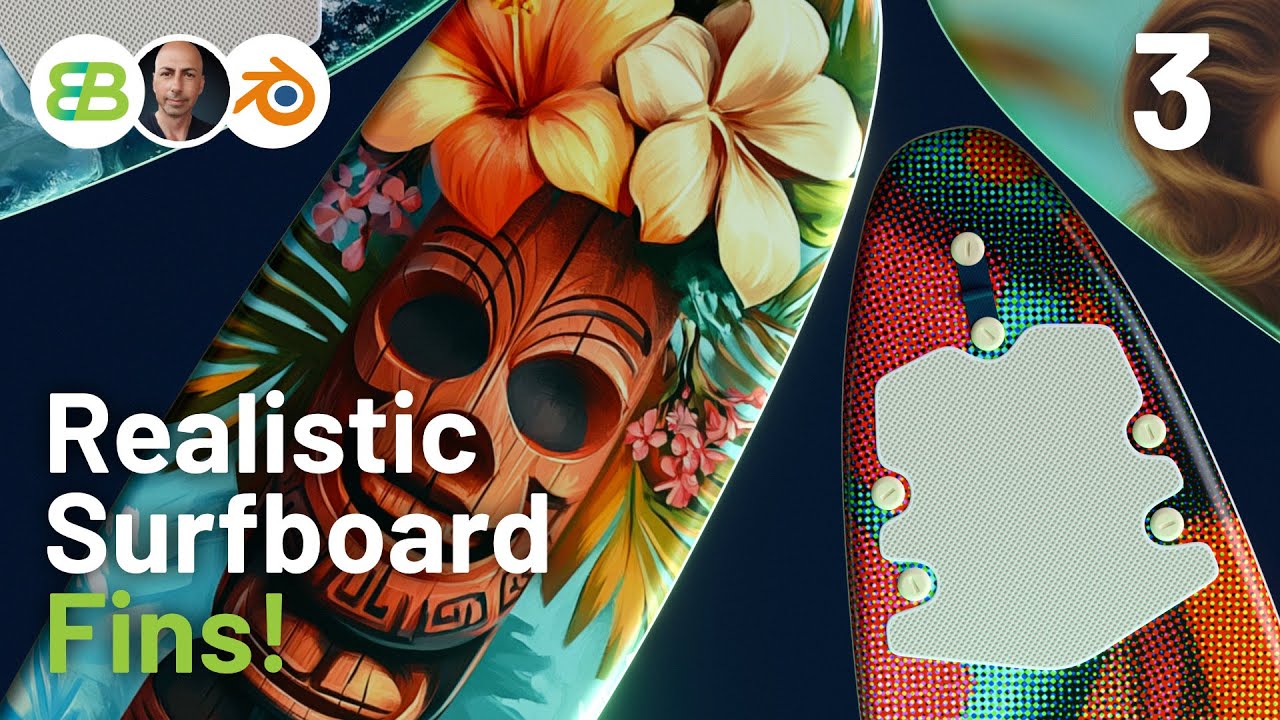 I Made Realistic Surfboards using Blender Part 3