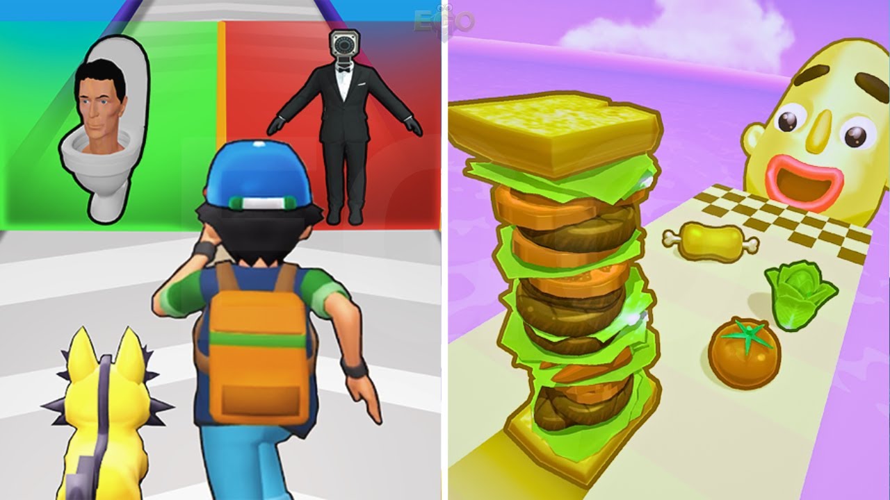 Monster Squad Rush Vs. Sandwich Runner | Epic Gamer’s Odyssey | Max Gameplay Walkthrough  #0665