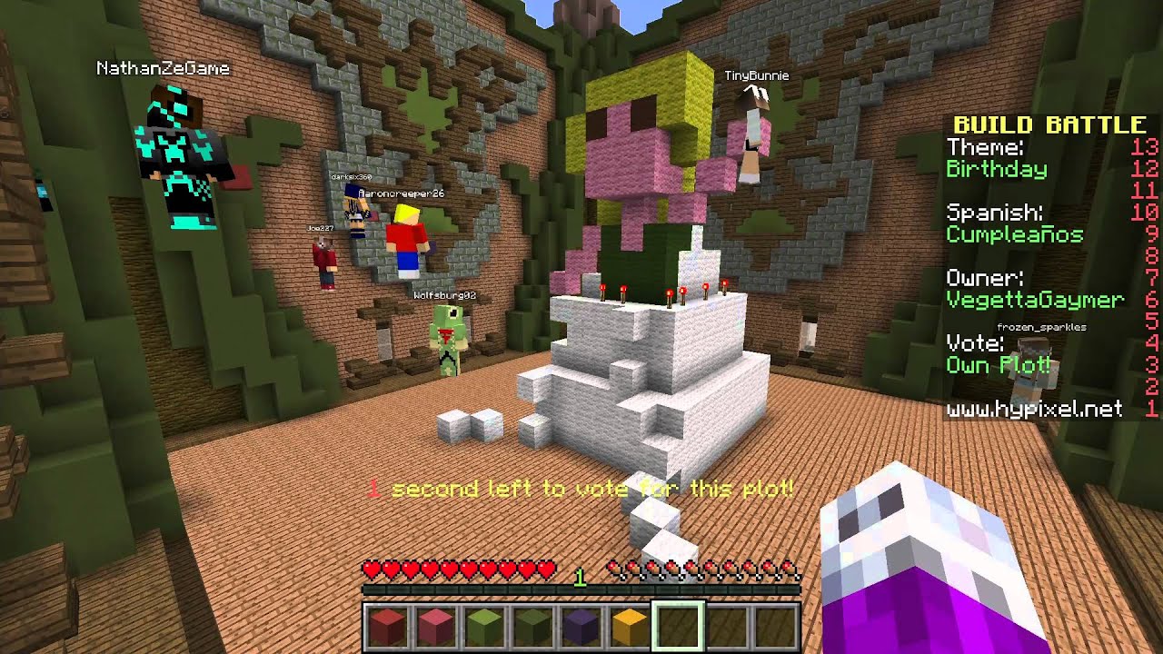 BUILD BATTLE: EL ROBOT,LA CHICA DE LA TARTA Y LA PISCINA