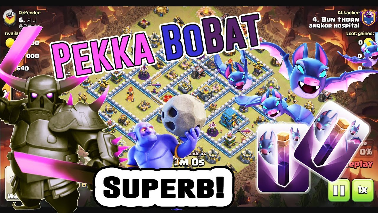 Superb!! Pekka Bobat Attack Strategy 3-Star TH12 - Popular Army 2019 ( Clash of Clans )