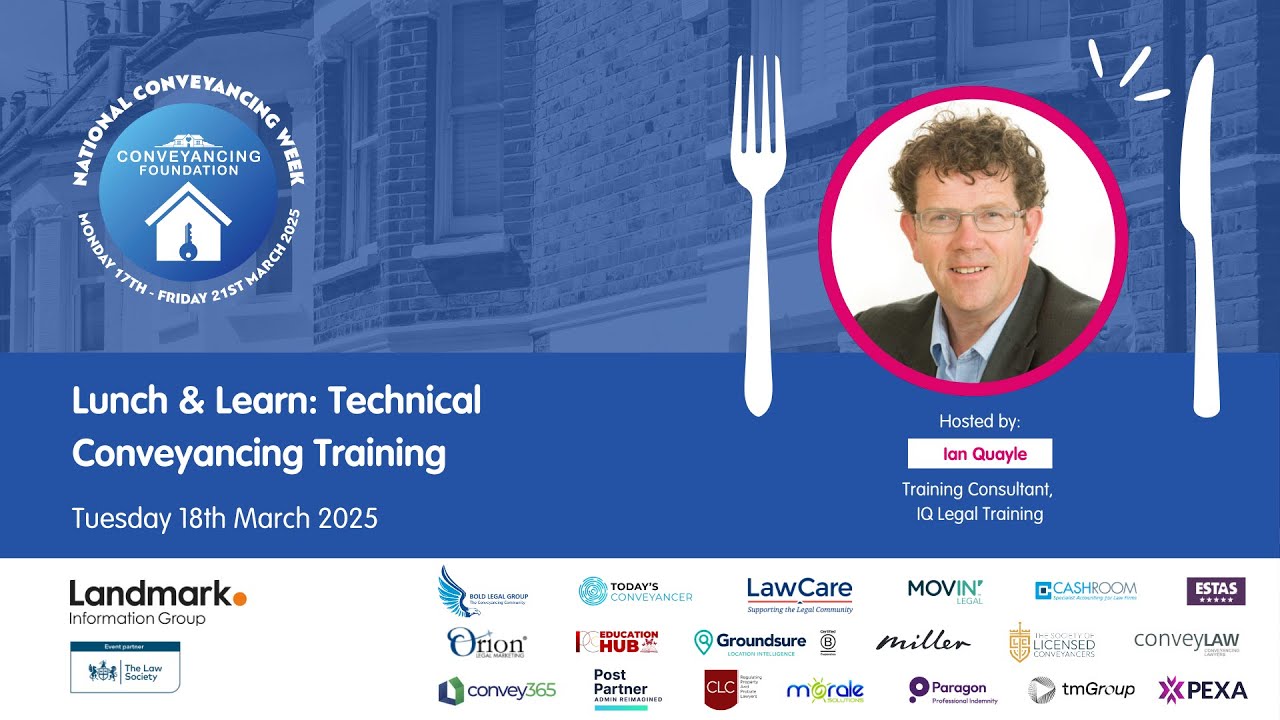 Lunch & Learn: Technical Conveyancing Training