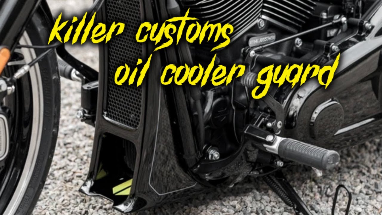 Part 1 kIller Customs oil cooler guard on Softail Street bob
