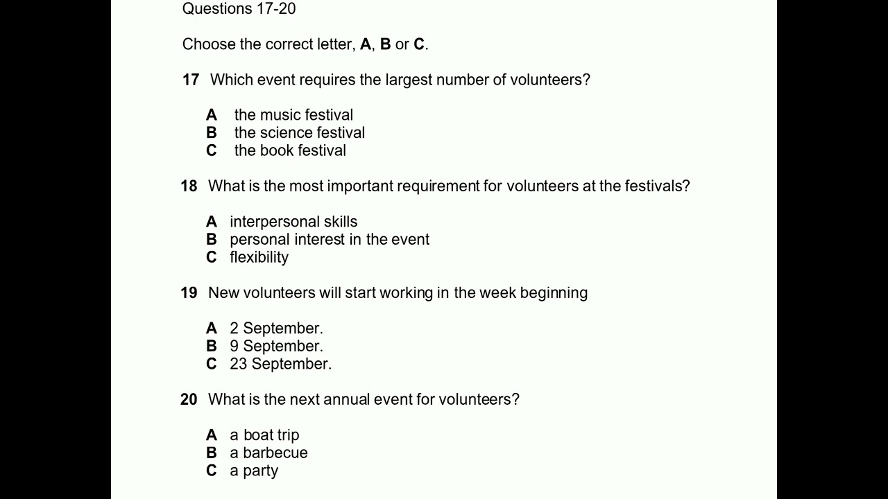 Cambridge 20 test 2 with answers full test | Latest test by Cambridge assessment |