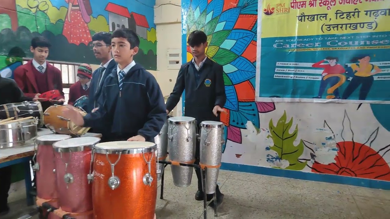 Morning Assembly, JNV Tehri Garhwal