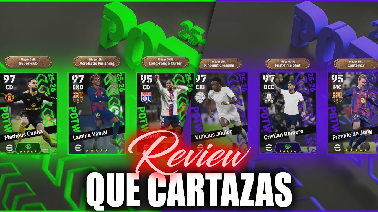 UN JUGADOR es de los MEJORES POTW del AÑO y muchas CARTAS TOP - POTW REVIEW - eFootball 26