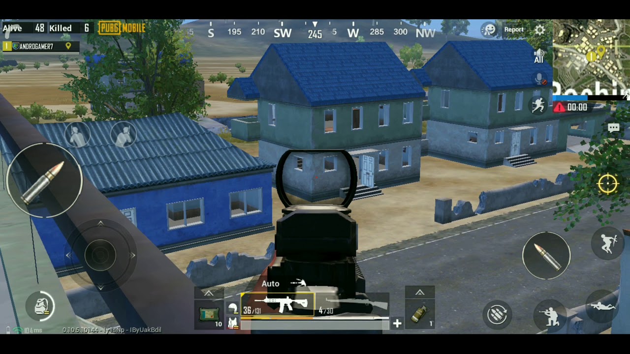 1vs4 pubg mobile by ANDROGAMER