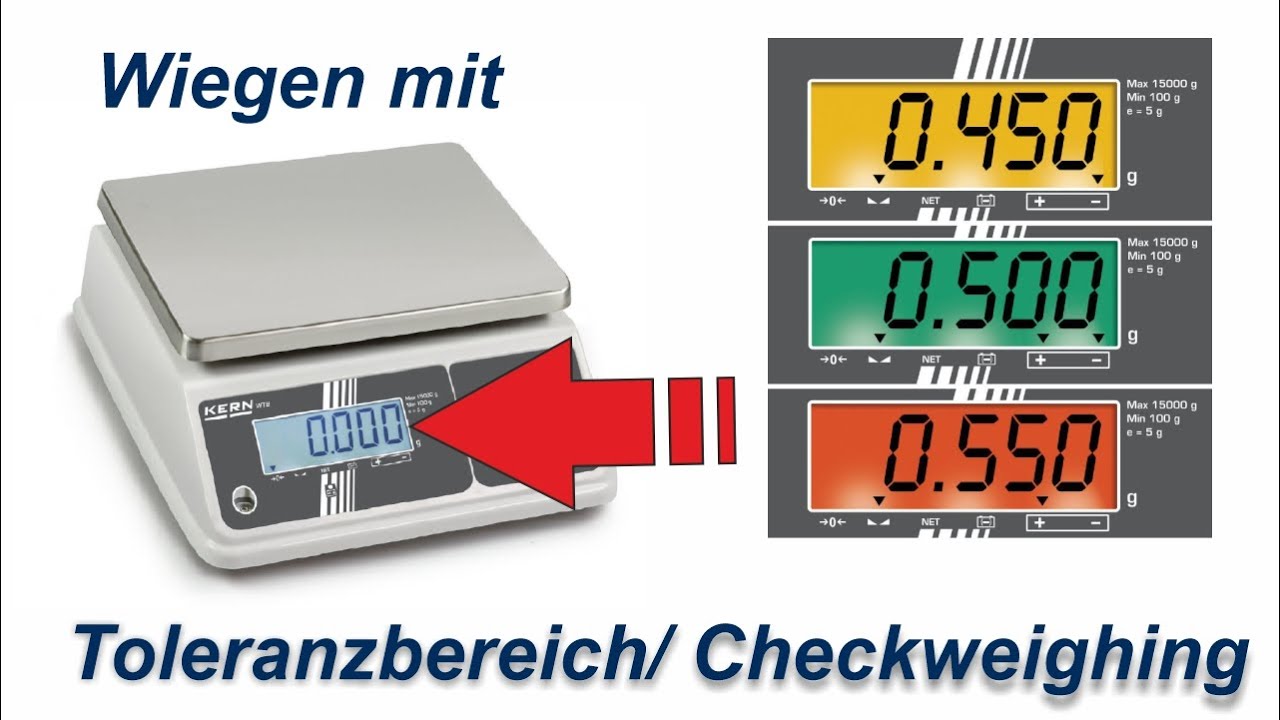 Wiegen mit Toleranzbereich - Checkweighing Waagen. Einfach erklärt