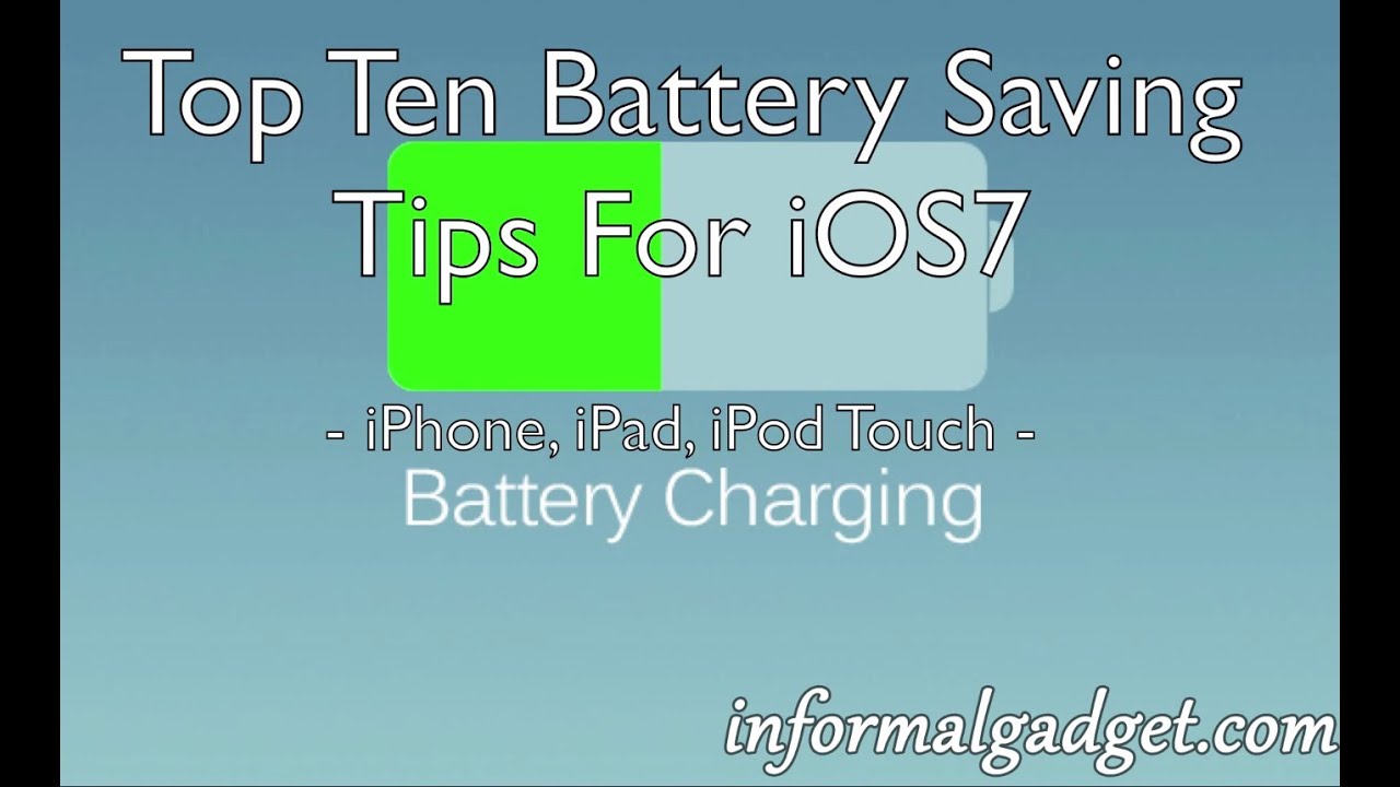 iPhone 5S/5C Battery Life Saving Tips & Tricks To Make iOS7 iPhone Last Longer Run Faster Better
