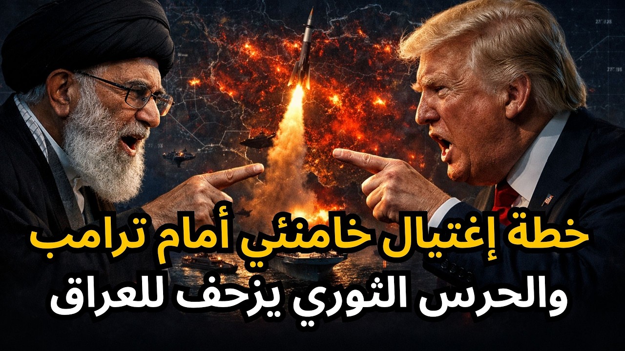 🔴عاجل تسريب خطير: اغتيال خامئي أمام ترامب، والضربة الأمريكية من الأردن والخليج خلال أيام وربما ساعات