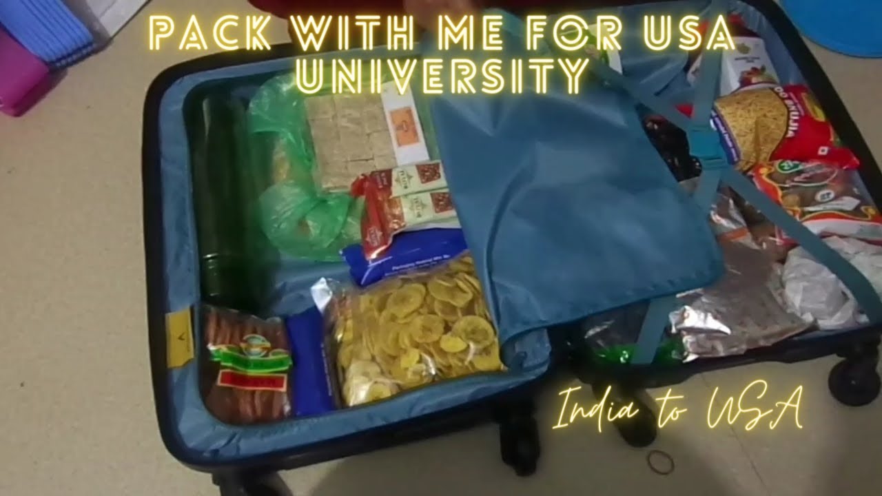 Pack with me for USA University |India to USA| *clothes, snacks, essentials, documents*