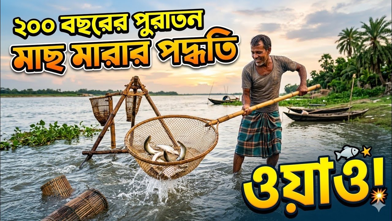২০০ বছরের পুরাতন মাছ ধরার পদ্ধতি | টাকি, শোয়েল, শিং, পুটিমাছ ধরার আসল কৌশল