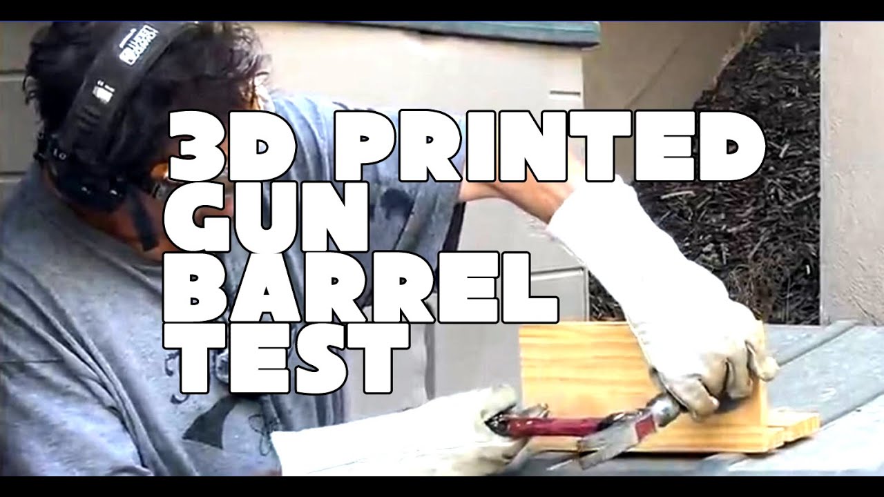 3D Printed Gun Barrel Test... with exciting results....