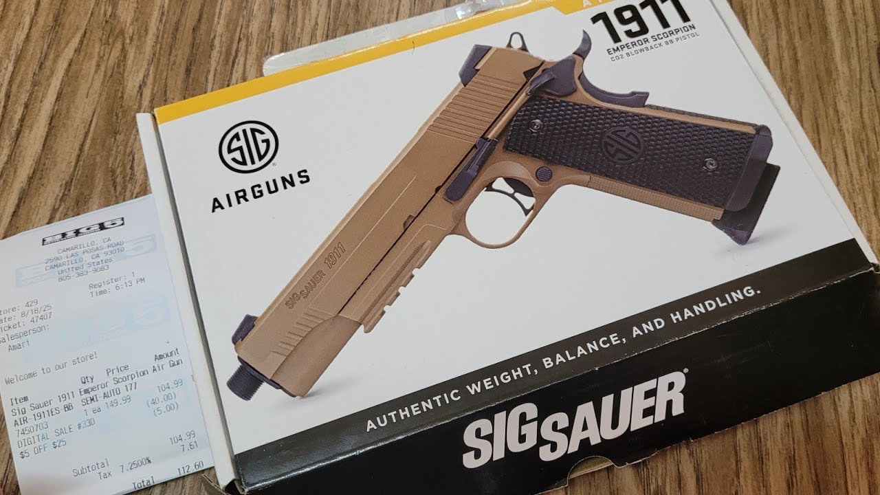 Пистолет BB Sig Sauer Emperor Scorpion 1911 Unbox 4.5mm 0.177 калибр