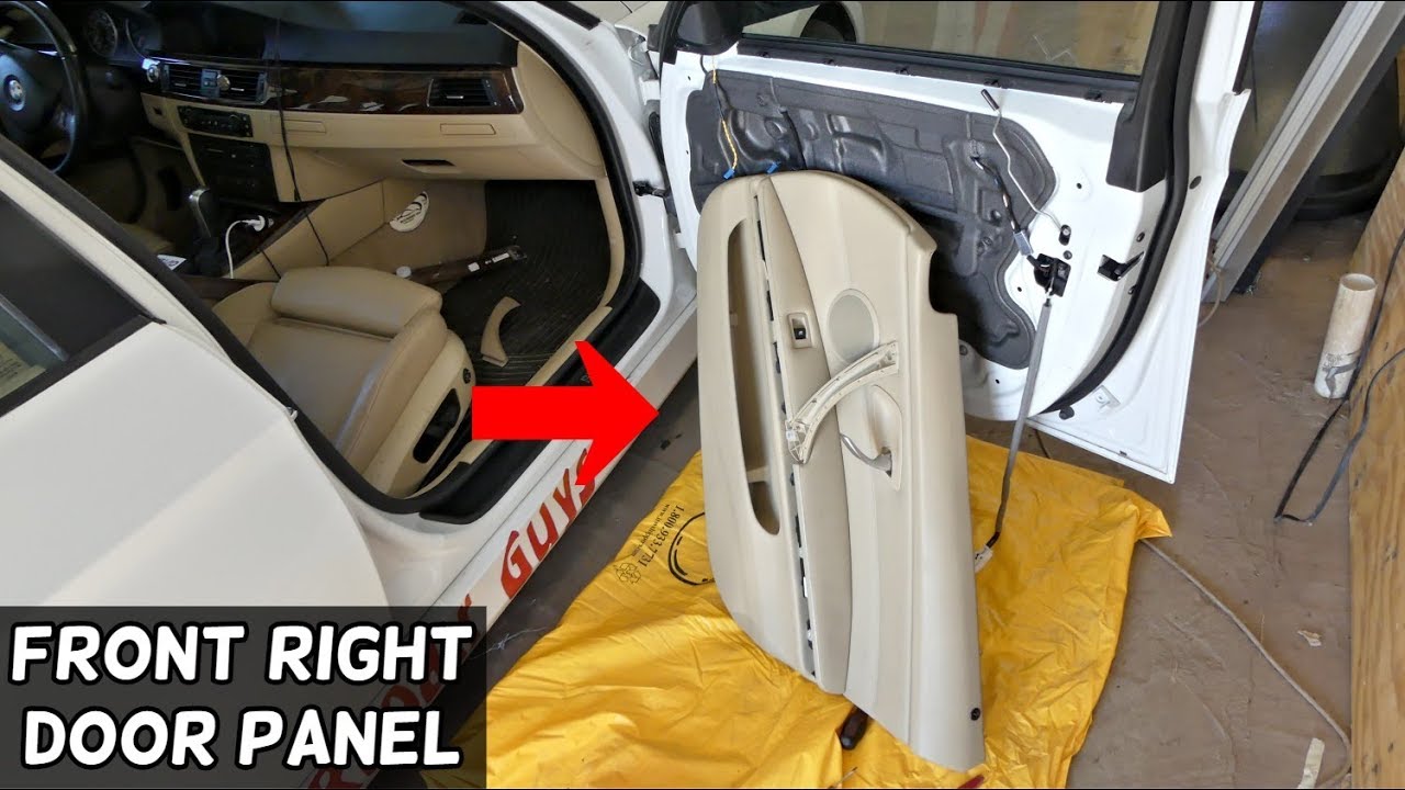 HOW TO REMOVE FRONT RIGHT DOOR PANEL ON BMW E90 E91 E92 E93