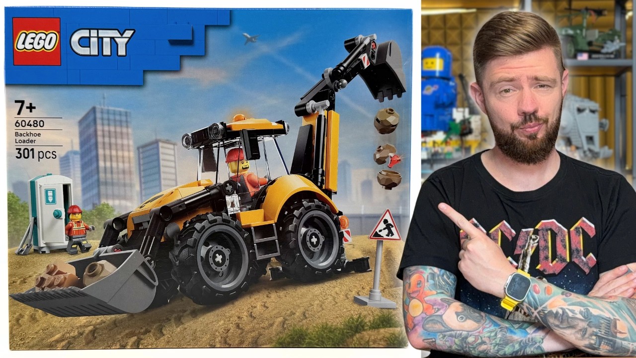 Ż&Oacute;ŁTA KOPARKO-ŁADOWARKA 🚧 LEGO CITY 60480 RECENZJA