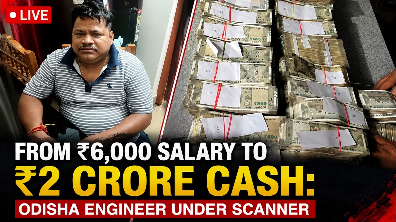 Odisha News LIVE | Odisha Raid | From Rs 6,000 Salary To Rs 2 Crore Cash: Engineer Under Scanner