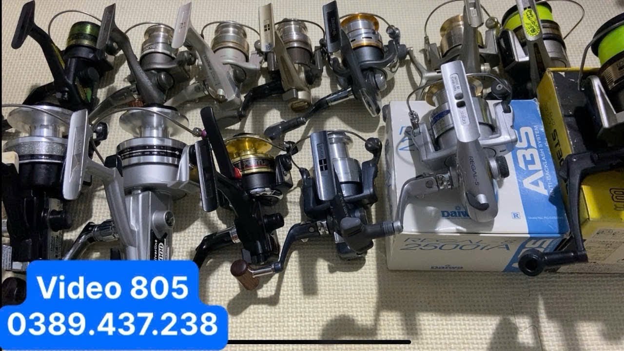 M&aacute;y c&acirc;u Nhật b&atilde;i : M&aacute;y c&acirc;u c&aacute; daiwa c&aacute;c loại ( Video 805 ) ng&agrave;y 26/12 zalo.0389.437.238
