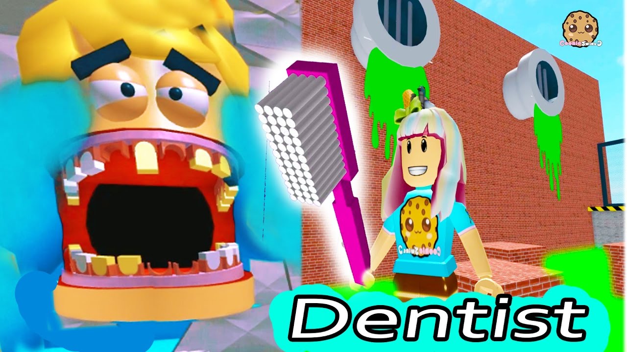 Dental Office Visit Jumping On Teeth ? Roblox Video Game Escape The Dentist Obby